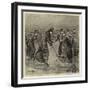 Hockey on the Ice, a Ladies' Match on the Lake in Wimbledon Park-Arthur Hopkins-Framed Giclee Print