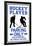 Hockey Player Parking Only Sign Poster-null-Framed Poster