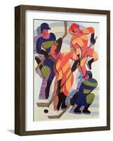 Hockey Players, 1934-Ernst Ludwig Kirchner-Framed Giclee Print