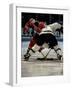 Hockey Players in Head to Head Competition-null-Framed Photographic Print