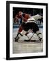 Hockey Players in Head to Head Competition-null-Framed Photographic Print