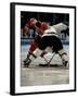 Hockey Players in Head to Head Competition-null-Framed Photographic Print