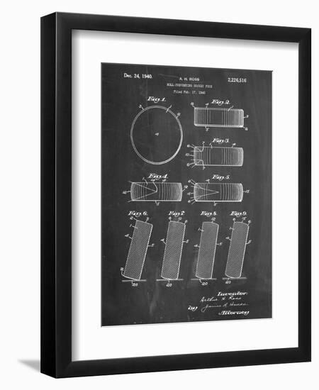 Hockey Puck Patent-null-Framed Art Print