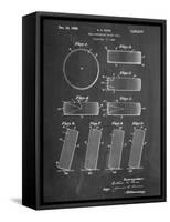 Hockey Puck Patent-null-Framed Stretched Canvas