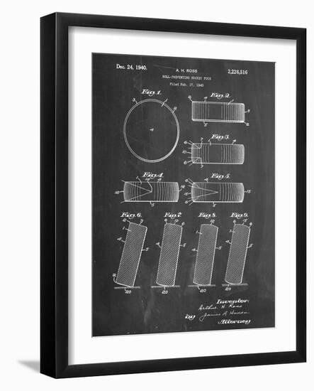 Hockey Puck Patent-null-Framed Art Print