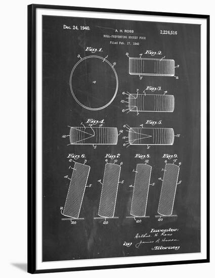 Hockey Puck Patent-null-Framed Premium Giclee Print