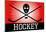 Hockey Red Sports Poster Print-null-Mounted Poster