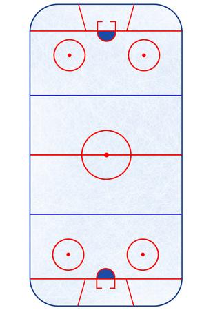Hockey Rink Layout Sports Poster