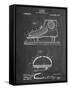 Hockey Shoe Patent-null-Framed Stretched Canvas