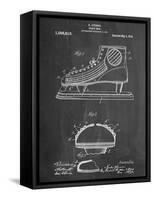 Hockey Shoe Patent-null-Framed Stretched Canvas