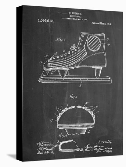 Hockey Shoe Patent-null-Stretched Canvas