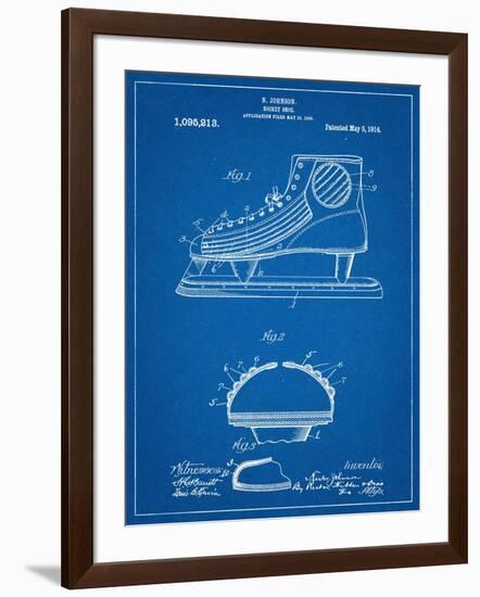 Hockey Shoe Patent-null-Framed Art Print