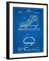 Hockey Shoe Patent-null-Framed Art Print