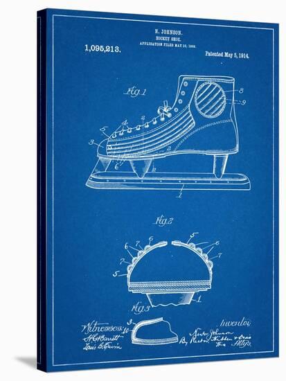 Hockey Shoe Patent-null-Stretched Canvas