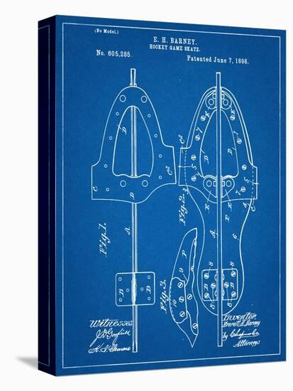 Hockey Skate Patent-null-Stretched Canvas