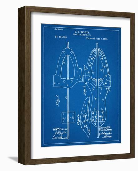 Hockey Skate Patent-null-Framed Art Print