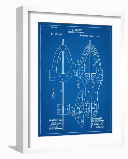 Hockey Skate Patent-null-Framed Art Print