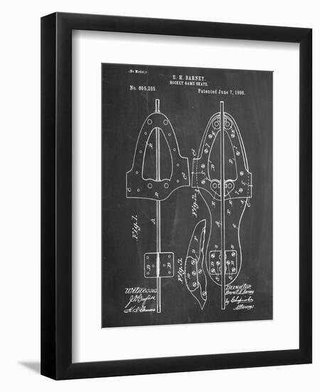 Hockey Skate Patent-null-Framed Art Print