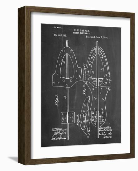 Hockey Skate Patent-null-Framed Art Print