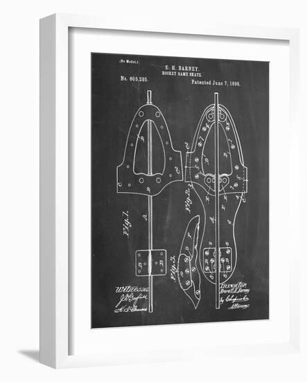 Hockey Skate Patent-null-Framed Art Print