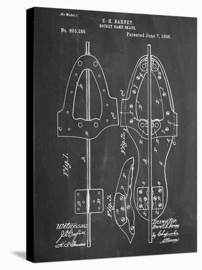 Hockey Skate Patent-null-Stretched Canvas