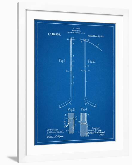 Hockey Stick Patent-null-Framed Art Print