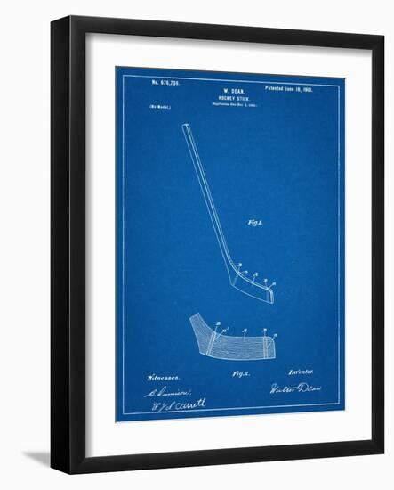 Hockey Stick Patent-null-Framed Art Print