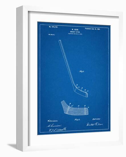 Hockey Stick Patent-null-Framed Art Print