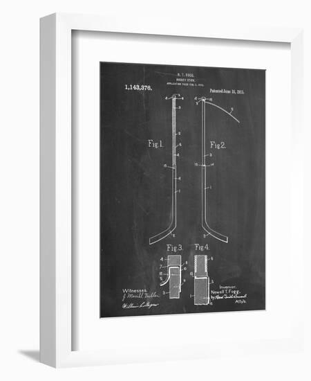 Hockey Stick Patent-null-Framed Art Print