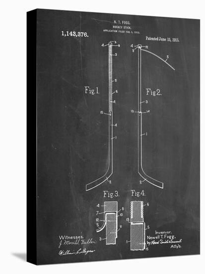 Hockey Stick Patent-null-Stretched Canvas