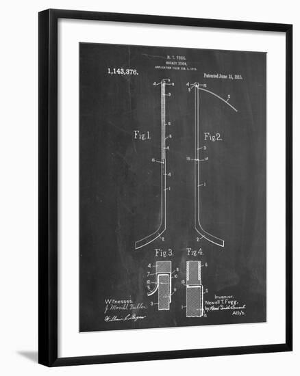 Hockey Stick Patent-null-Framed Art Print