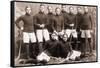 Hockey Team Posing Together-null-Framed Stretched Canvas