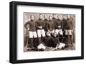 Hockey Team Posing Together-null-Framed Photographic Print