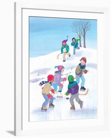 Hockey Time - Humpty Dumpty-Kathryn Mitter-Framed Giclee Print