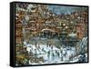 Hockey Train-Bill Bell-Framed Stretched Canvas