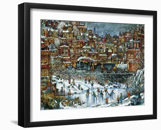 Hockey Train-Bill Bell-Framed Giclee Print