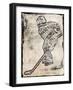 Hockey Type Black-Jace Grey-Framed Art Print