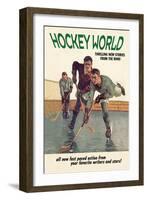 Hockey World-null-Framed Art Print