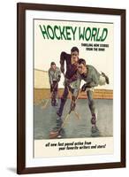 Hockey World-null-Framed Art Print