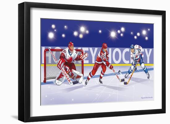 Hockey-Olga And Alexey Drozdov-Framed Giclee Print