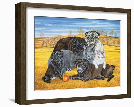 Hocking County Pug-Cats, 1995-Ditz-Framed Giclee Print