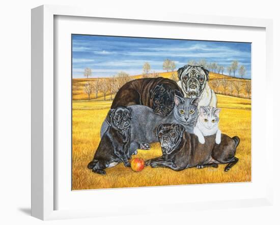 Hocking County Pug-Cats, 1995-Ditz-Framed Giclee Print