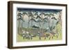 Hodogaya on the Tokaido Road, 1831-1834-Katsushika Hokusai-Framed Giclee Print