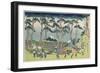 Hodogaya on the Tokaido Road, 1831-1834-Katsushika Hokusai-Framed Giclee Print