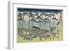 Hodogaya on the Tokaido Road, 1831-1834-Katsushika Hokusai-Framed Giclee Print