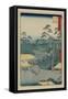 Hodogaya-Ando Hiroshige-Framed Stretched Canvas