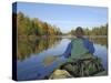 Hoe Lake, Boundary Waters Canoe Area Wilderness, Superior National Forest, Minnesota, USA-Gary Cook-Stretched Canvas