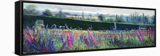 Hoeing Against the Hedge-Timothy Easton-Framed Stretched Canvas