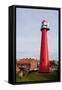 Hoek Van Holland Lighthouse.-benkrut-Framed Stretched Canvas