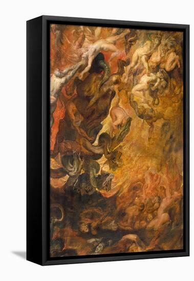 Hoellensturz Der Verdammten. Detail Mitte Rechts-Peter Paul Rubens-Framed Stretched Canvas